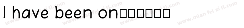 I have been on字体转换